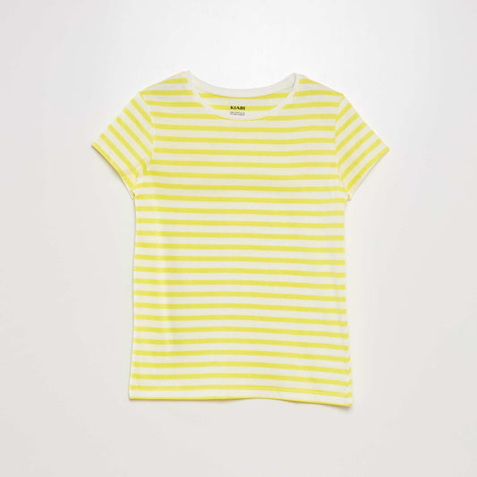 Printed Breton T-shirt YELLOW