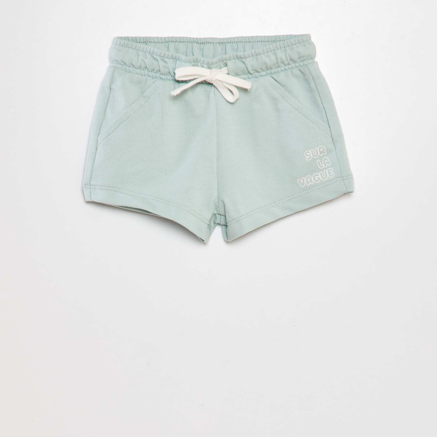 Sweatshirt fabric shorts BLUE