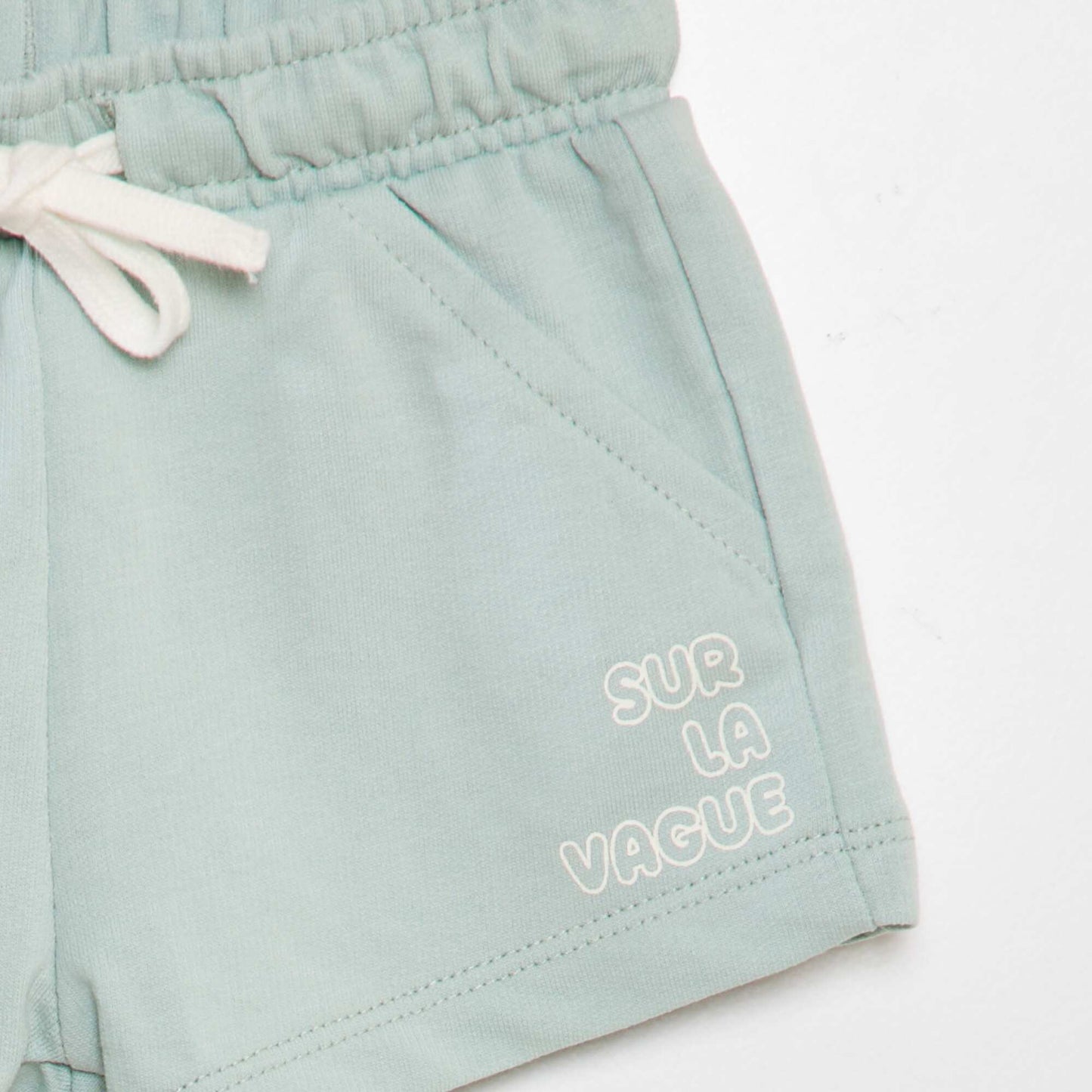 Sweatshirt fabric shorts BLUE