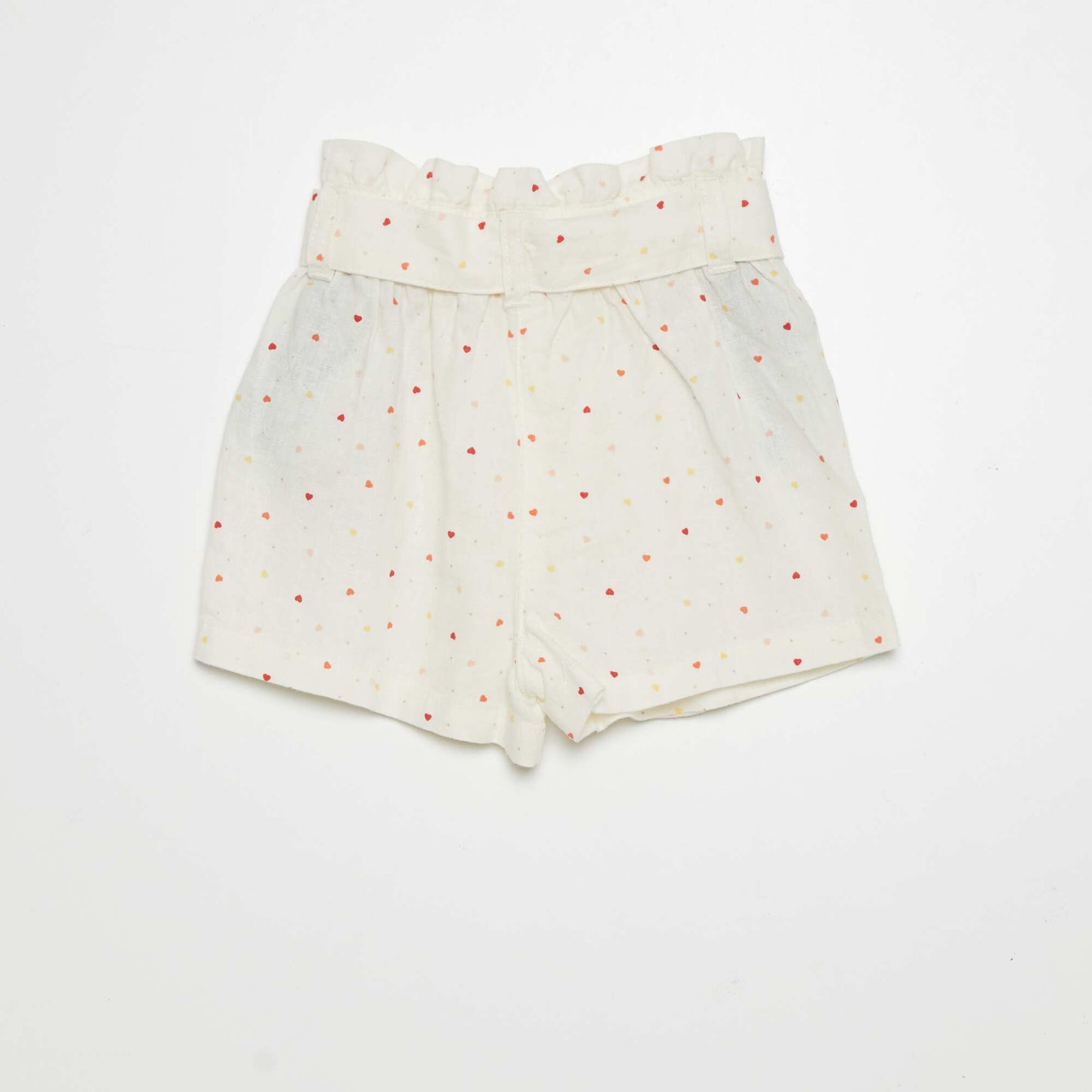 Paperbag shorts WHITE