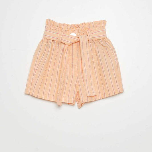 Paperbag shorts ORANGE