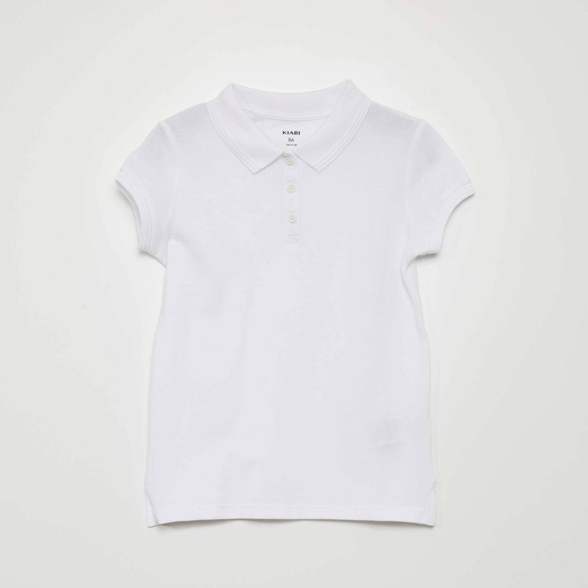Short-sleeved polo shirt WHITE