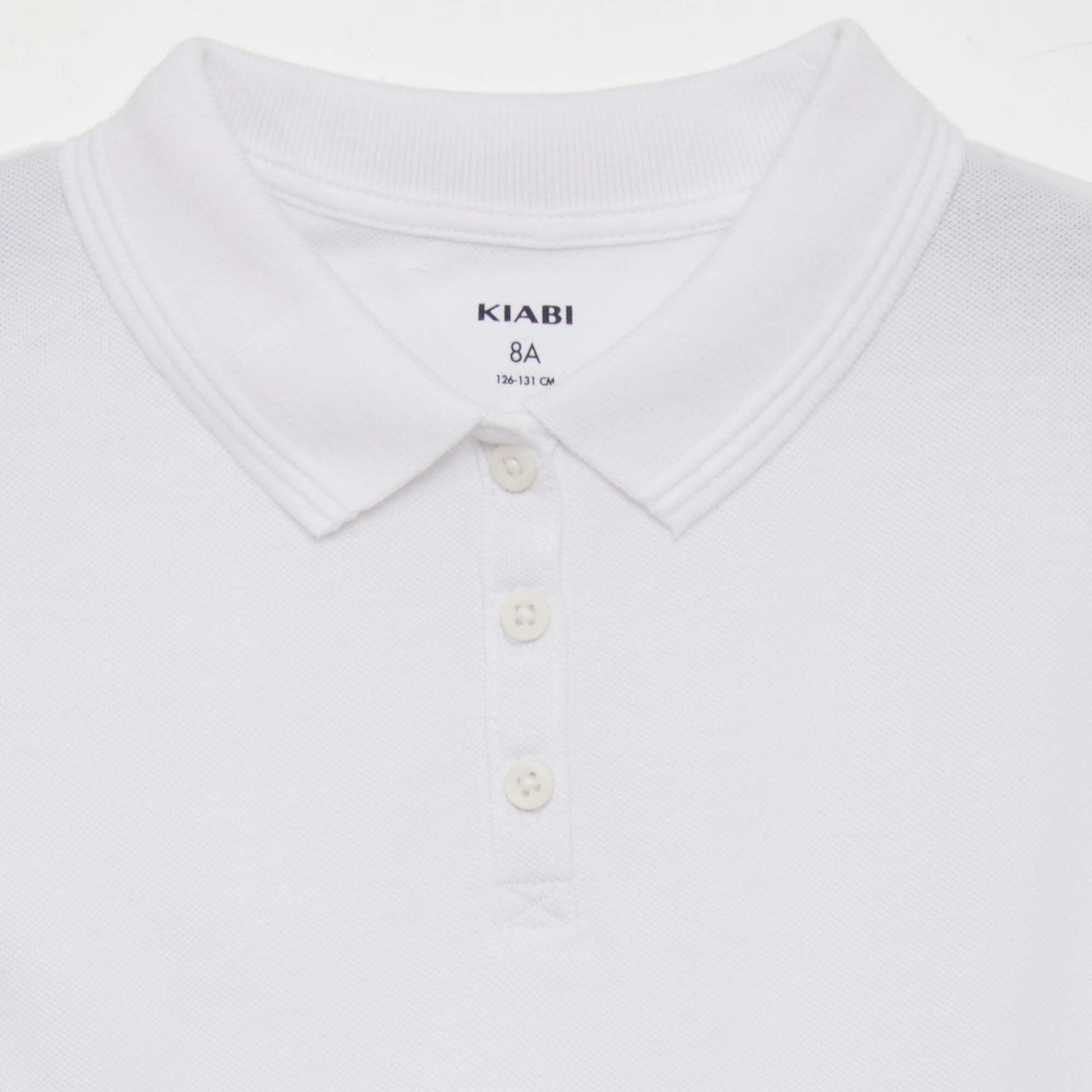 Short-sleeved polo shirt WHITE