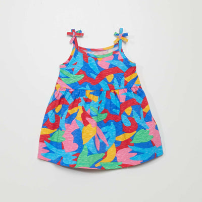 Multicolor Dress WHITE