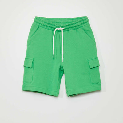 Bermuda Shorts with Cargo Pockets GREEN