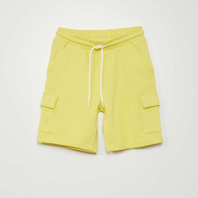 Bermuda Shorts with Cargo Pockets YELLOW