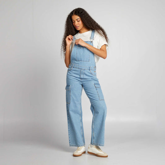 Denim dungarees BLUE