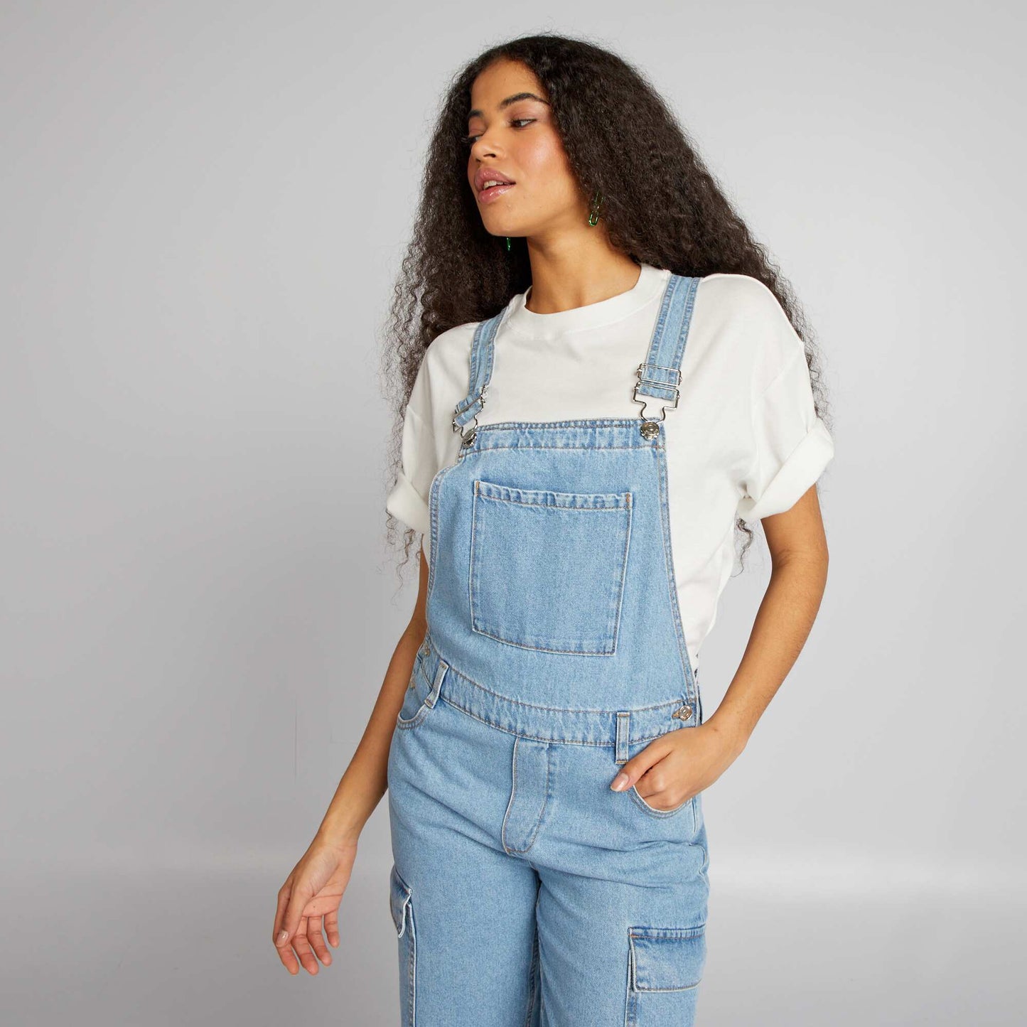 Denim dungarees BLUE