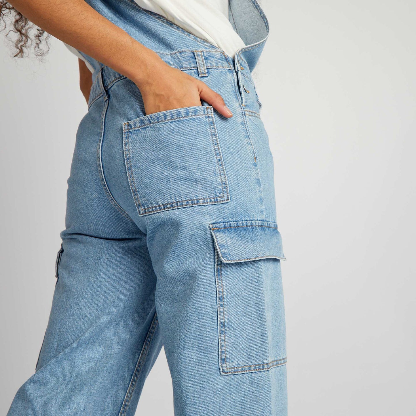 Denim dungarees BLUE