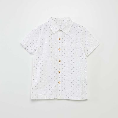 Short-sleeved shirt WHITE
