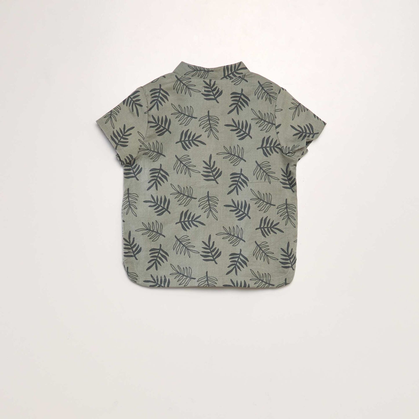 Shirt with mandarin collar KHAKI