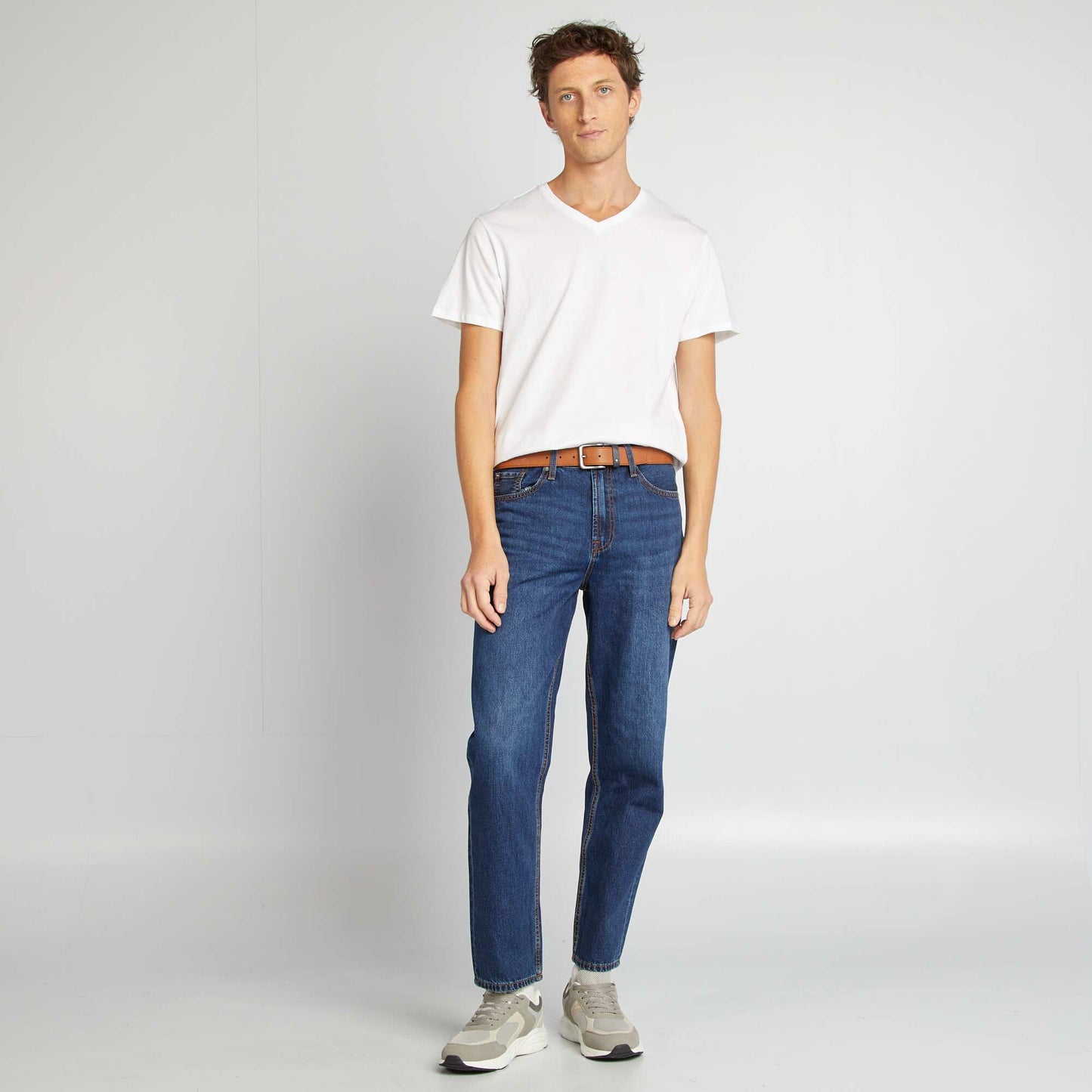 V-neck T-shirt WHITE