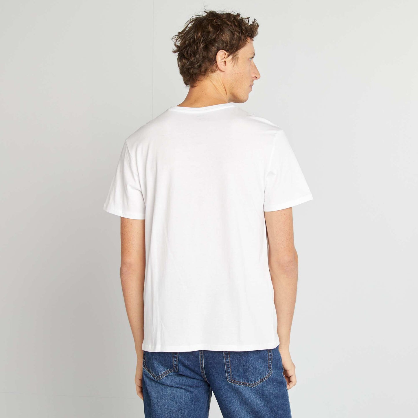 V-neck T-shirt WHITE