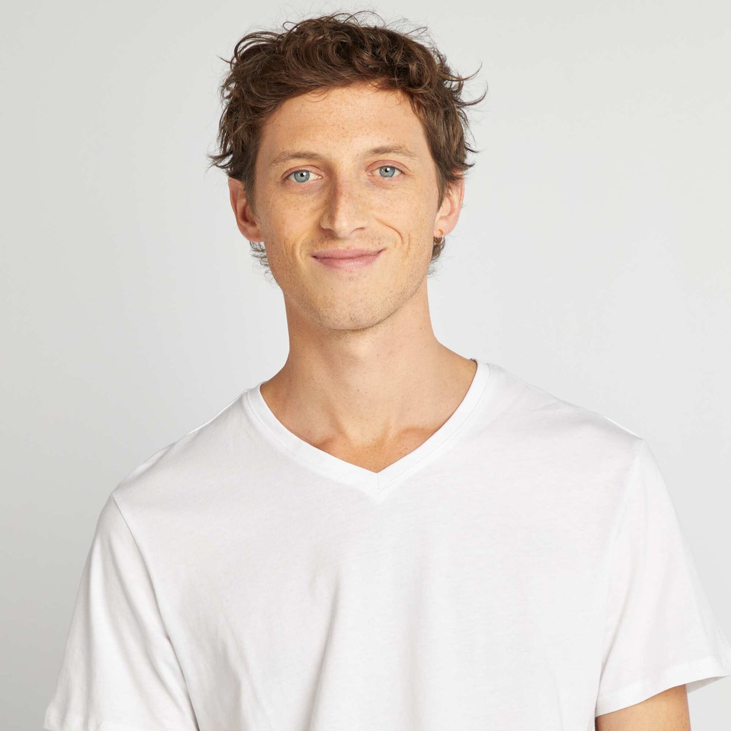 V-neck T-shirt WHITE