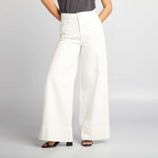 Wide-leg jeans WHITE