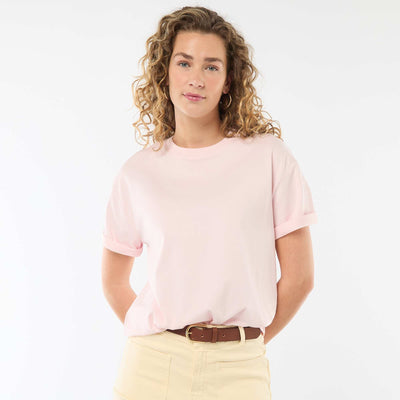 Oversized Round-Neck T-shirt PINK