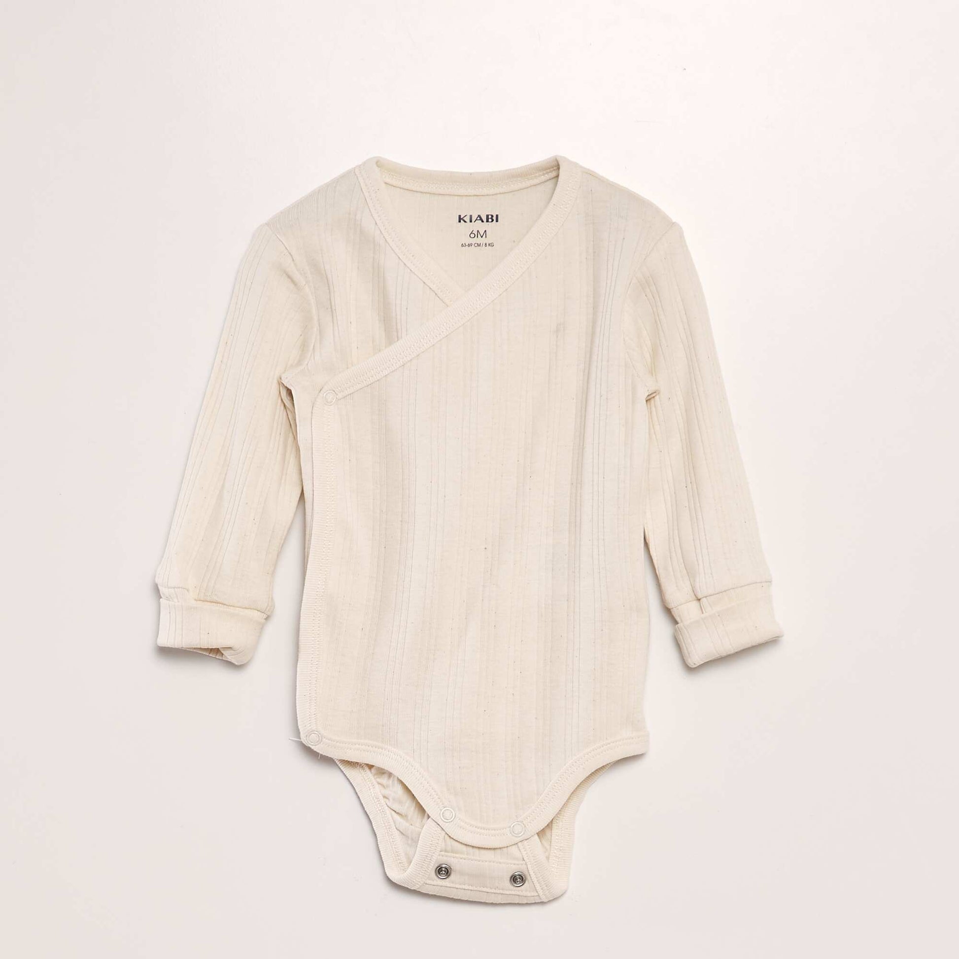 Set of 3 Grow-With-Me Bodysuits BEIGE