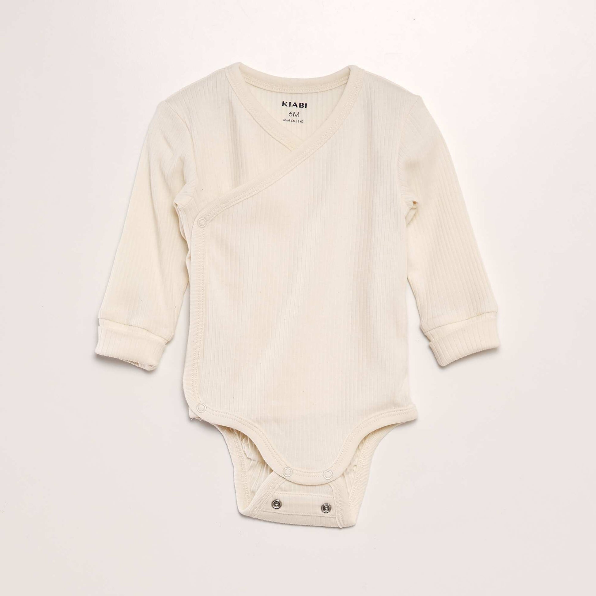 Set of 3 Grow-With-Me Bodysuits BEIGE