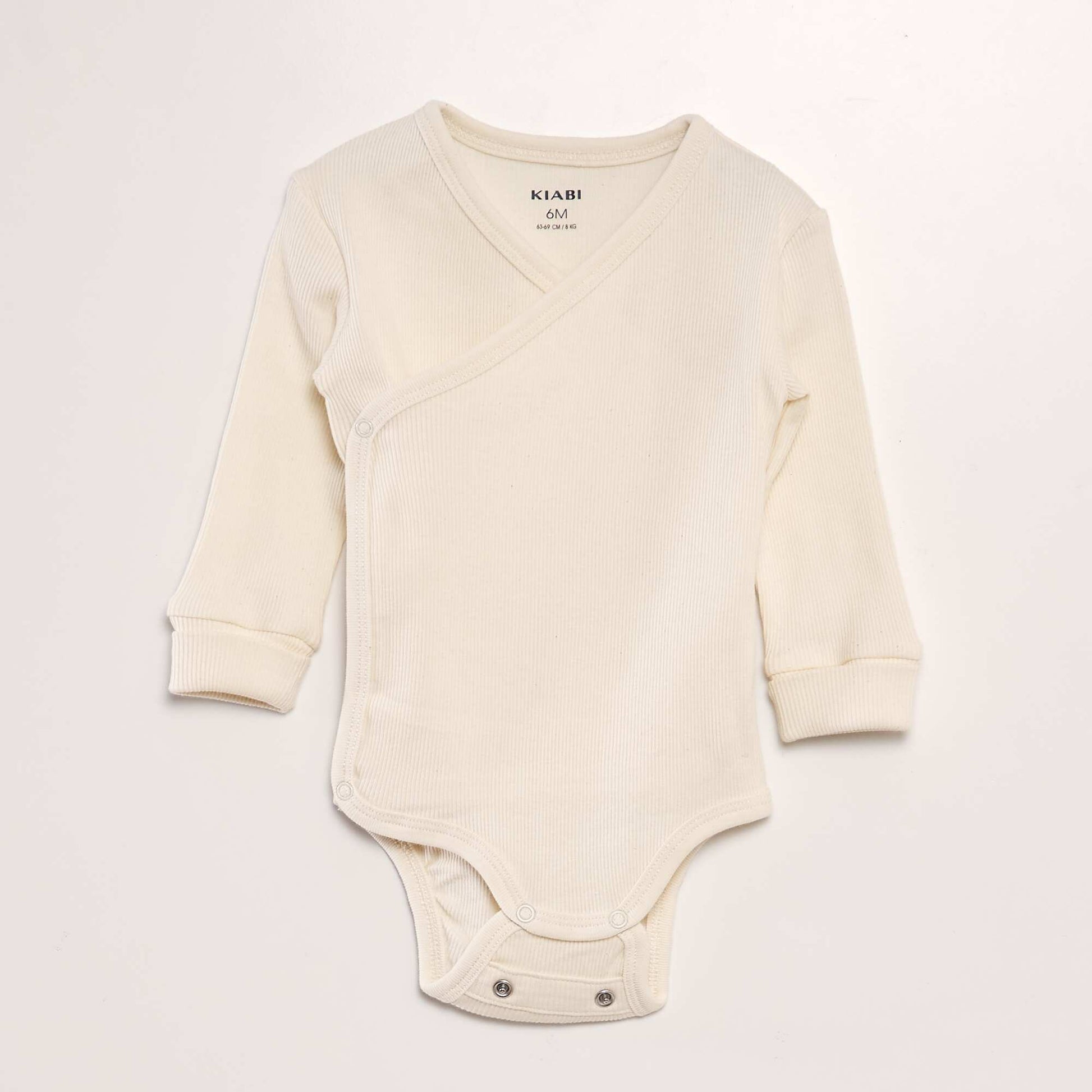 Set of 3 Grow-With-Me Bodysuits BEIGE