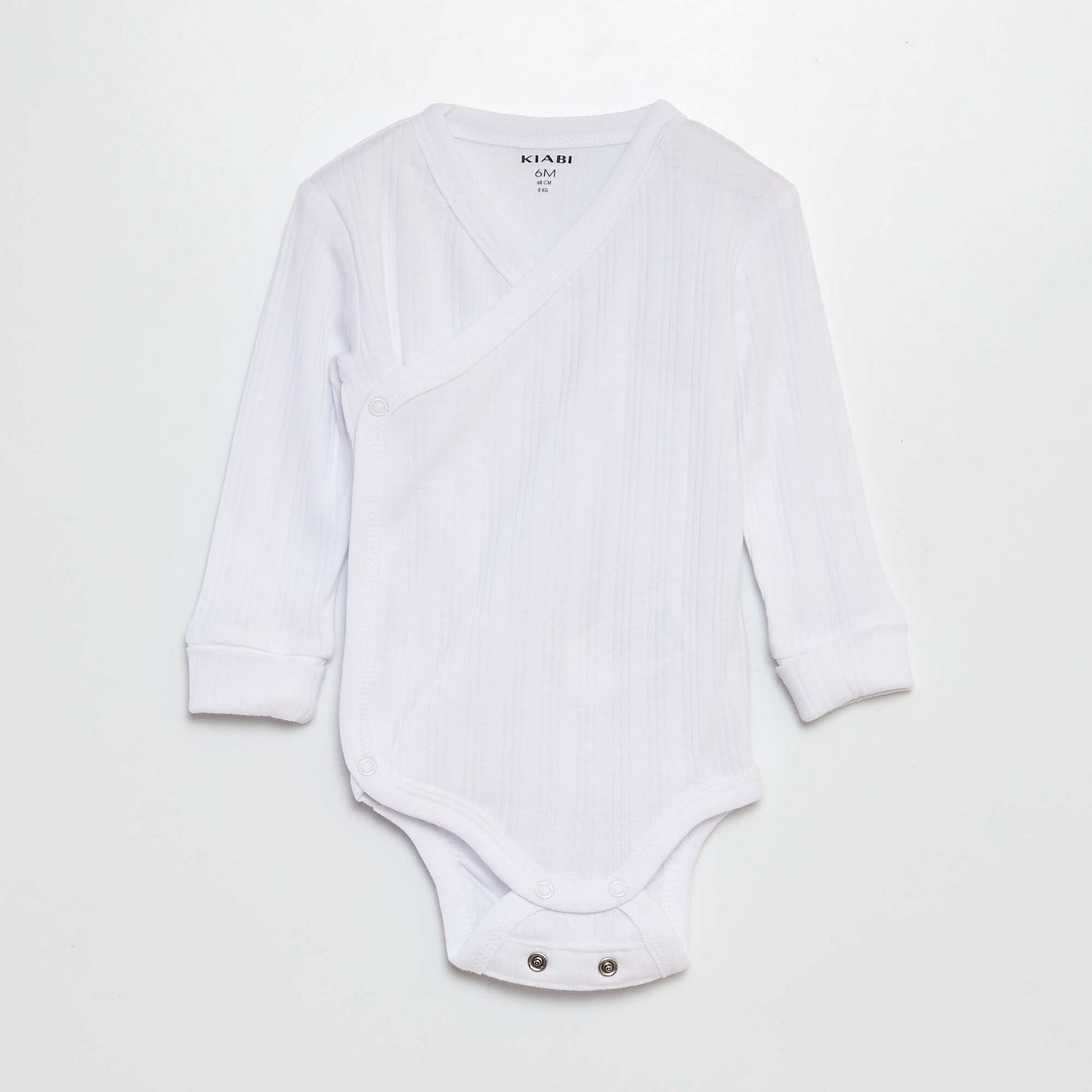 Set of 3 Grow-With-Me Bodysuits WHITE