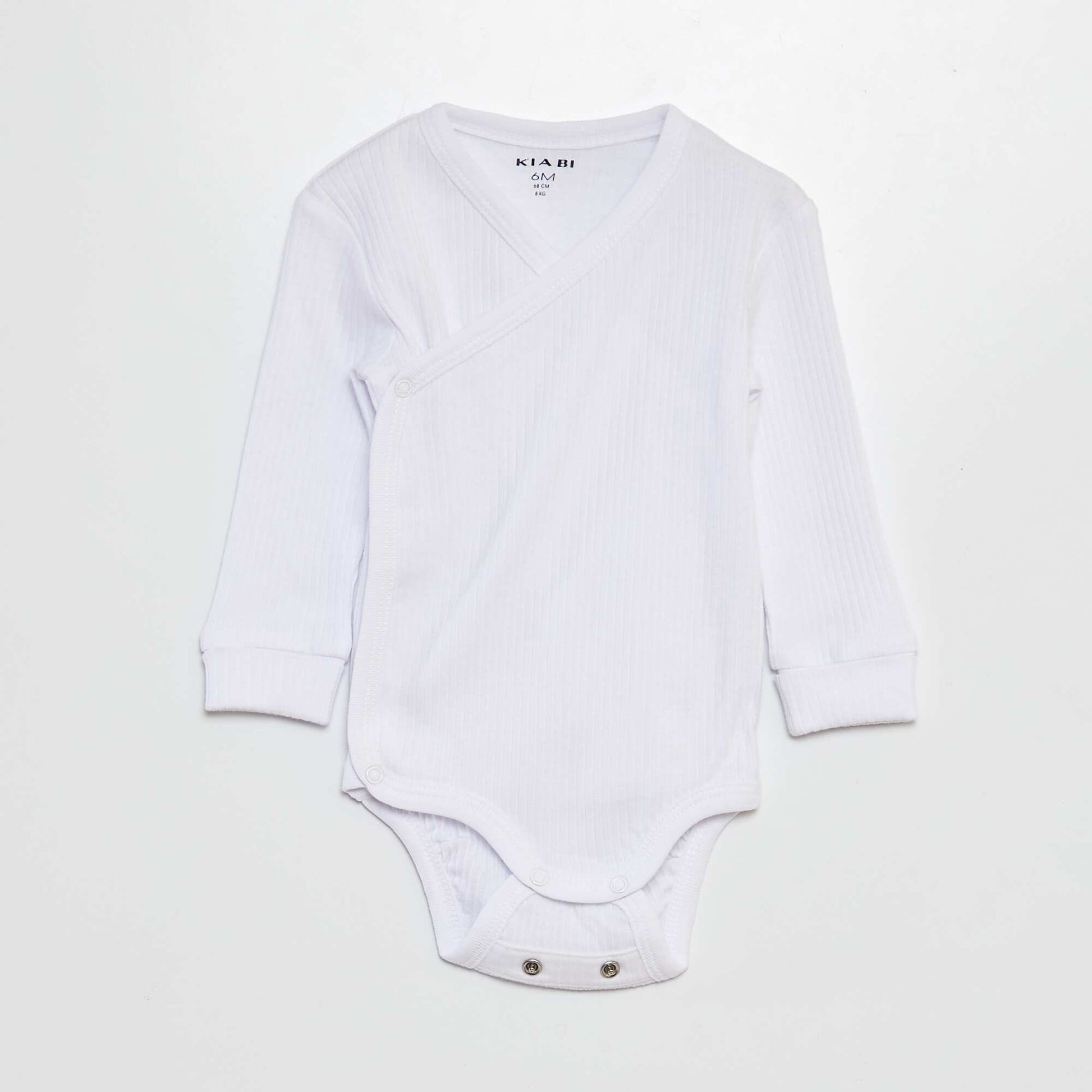 Set of 3 Grow-With-Me Bodysuits WHITE