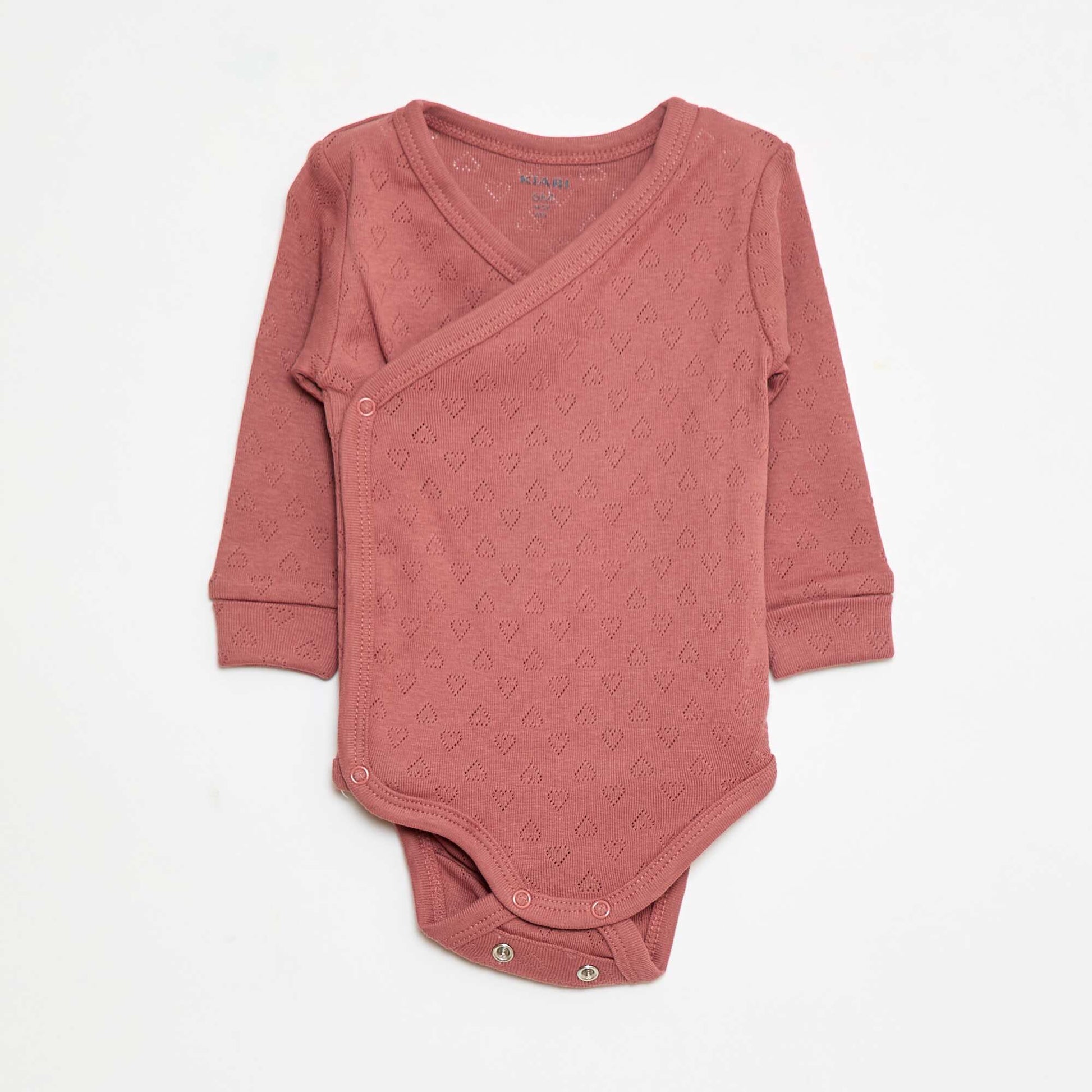 Set of 3 Grow-With-Me Bodysuits PINK