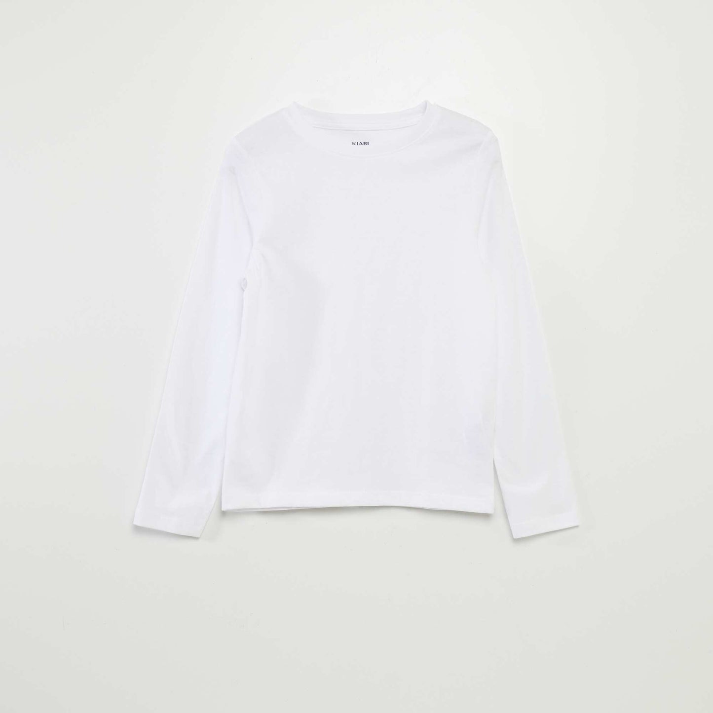 Basic long-sleeved T-shirt WHITE