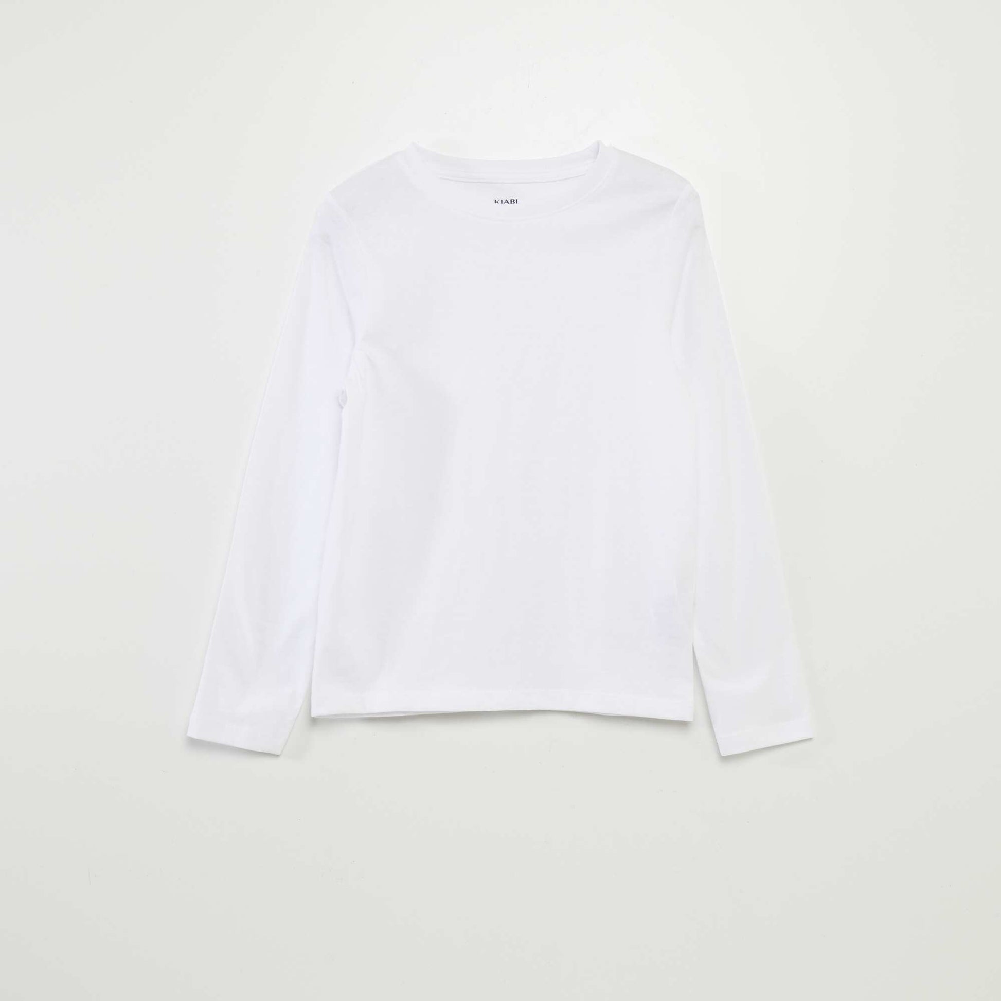 Basic long-sleeved T-shirt WHITE