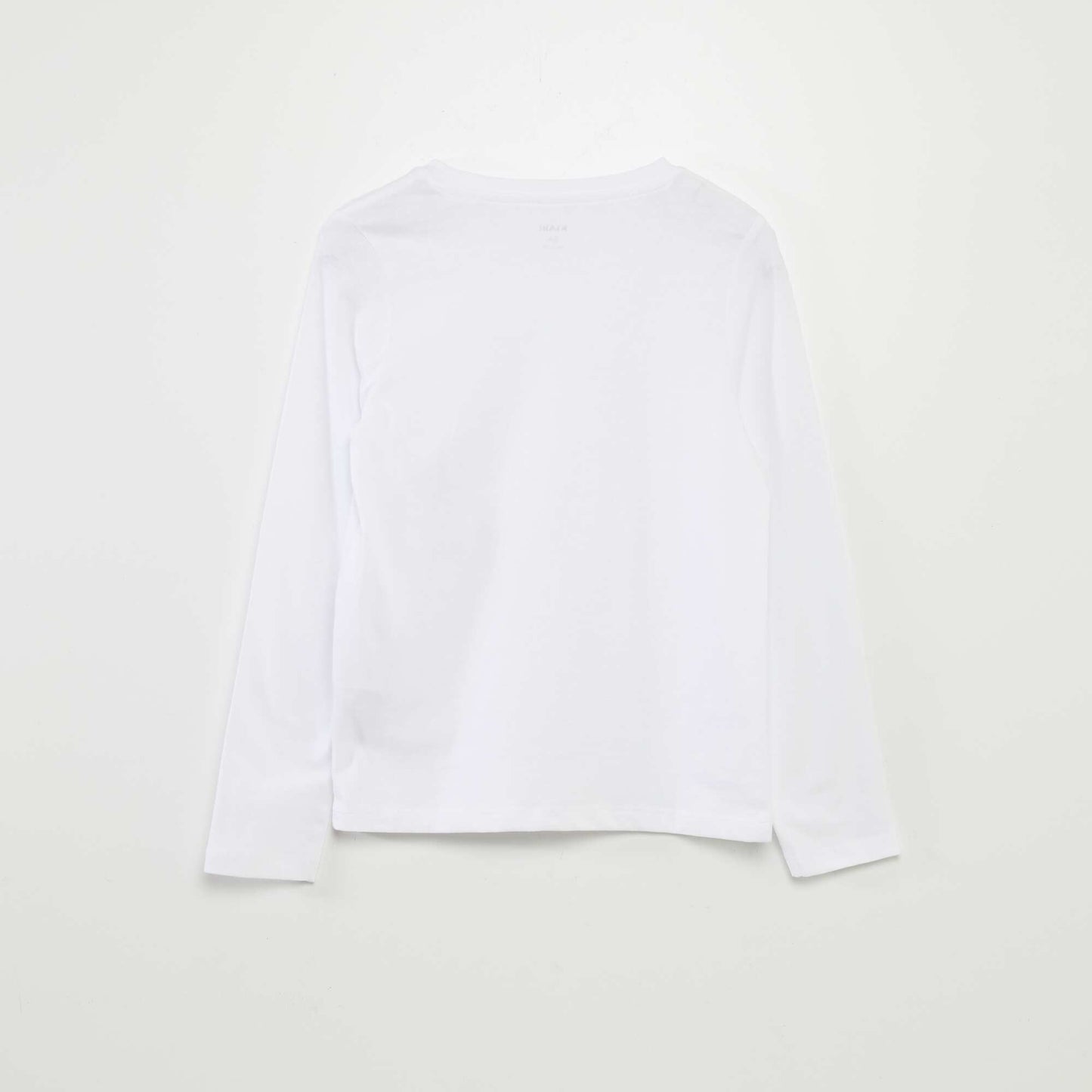 Basic long-sleeved T-shirt WHITE