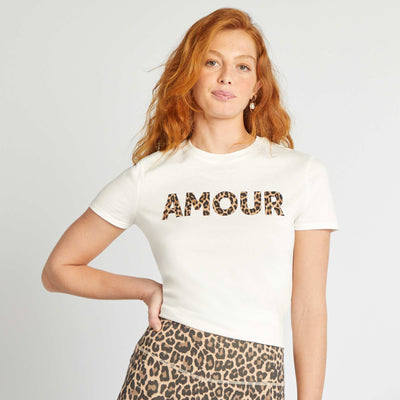 Printed T-shirt ECRU