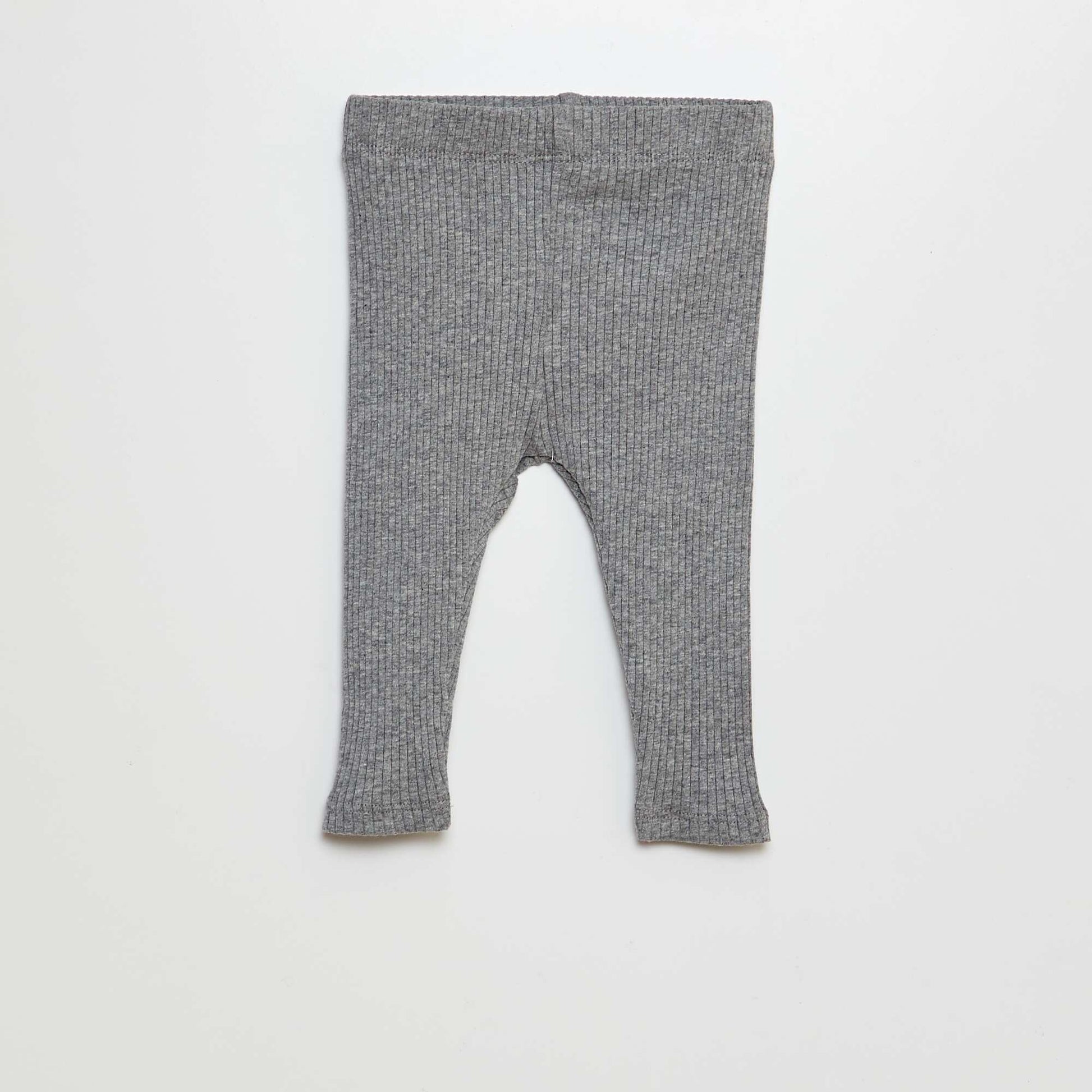 Pack of 2 ribbed leggings GREY