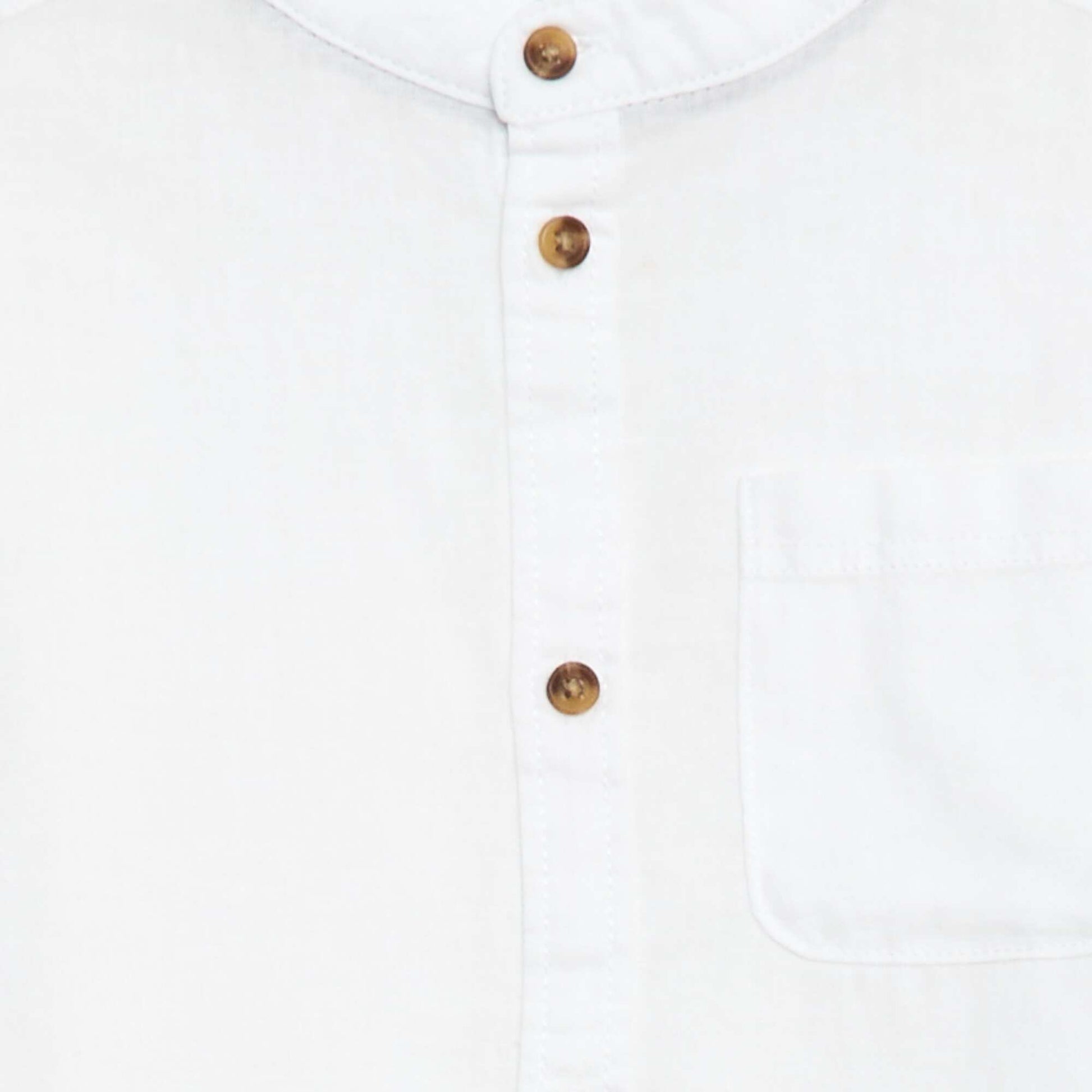 Linen-blend shirt WHITE
