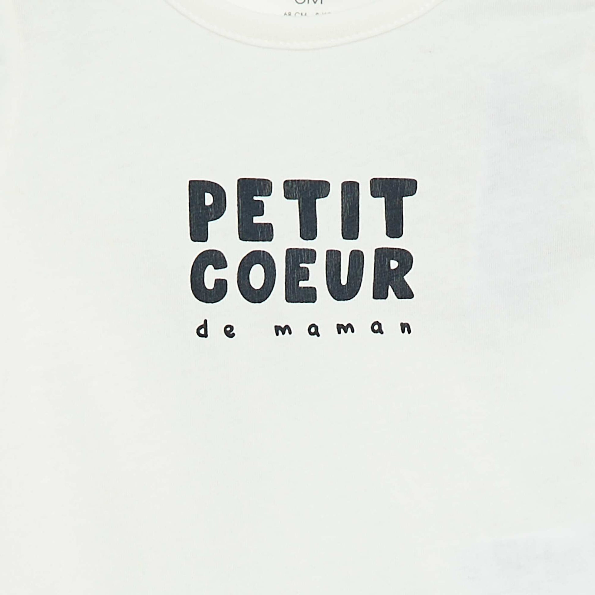 Long-sleeved printed T-shirt WHITE