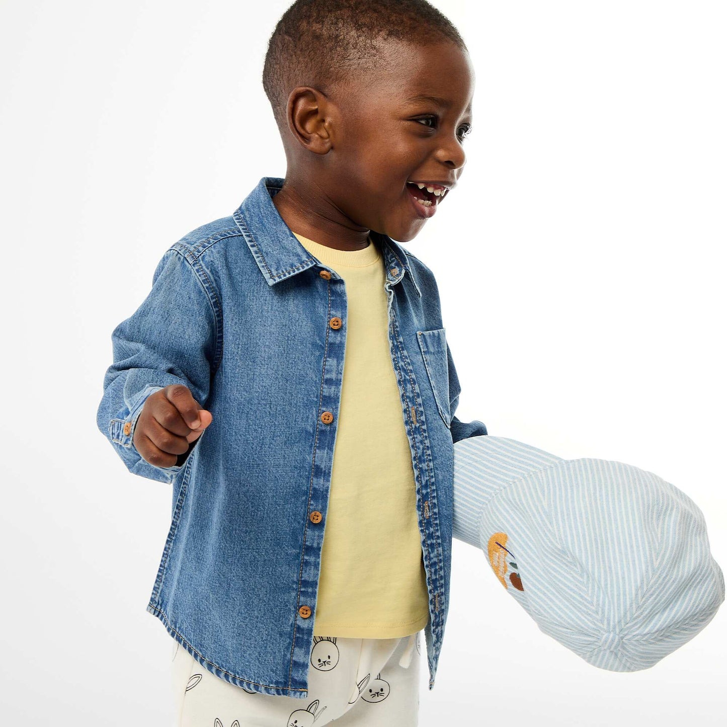 Regular-fit denim shirt BLUE