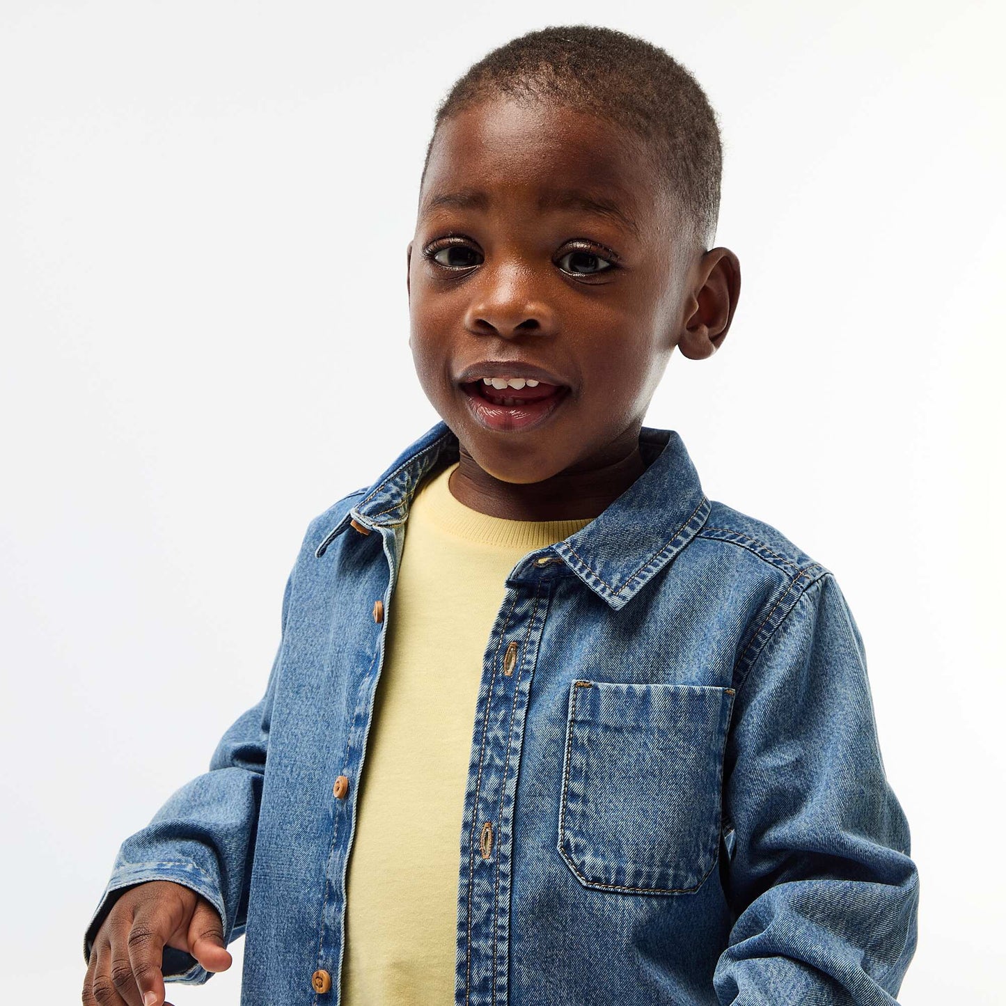 Regular-fit denim shirt BLUE