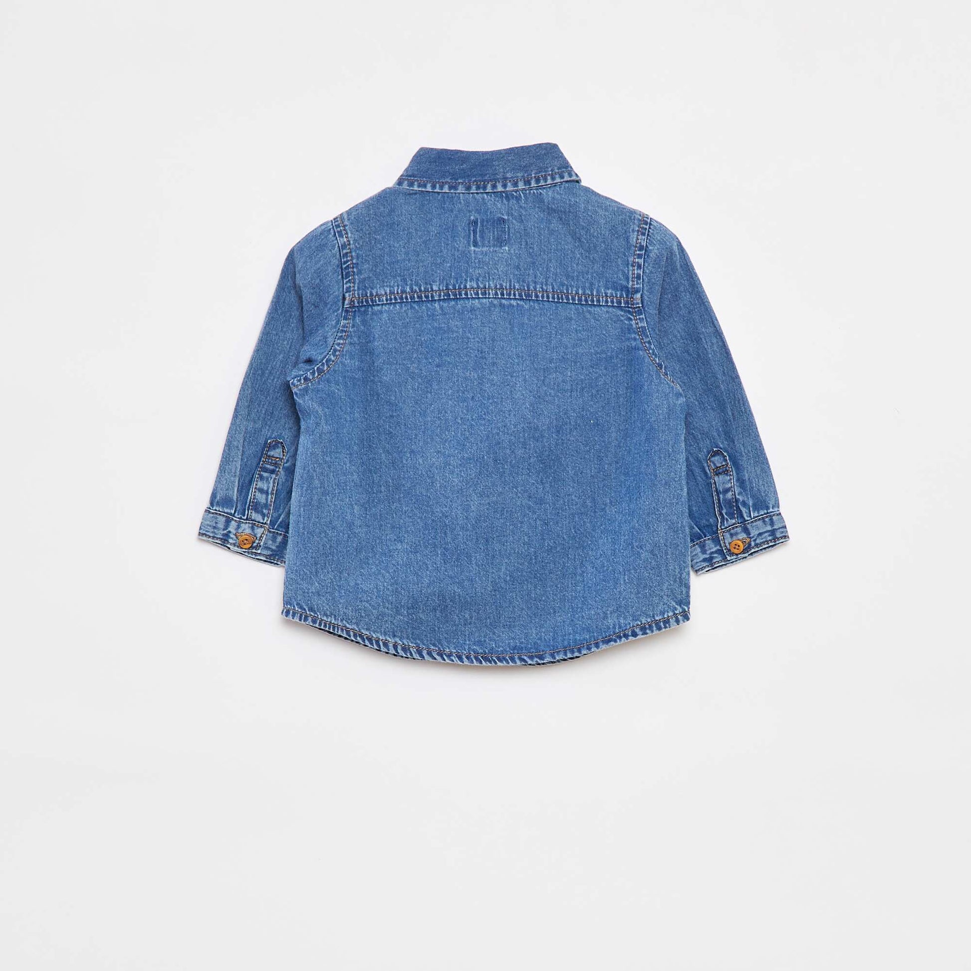 Regular-fit denim shirt BLUE