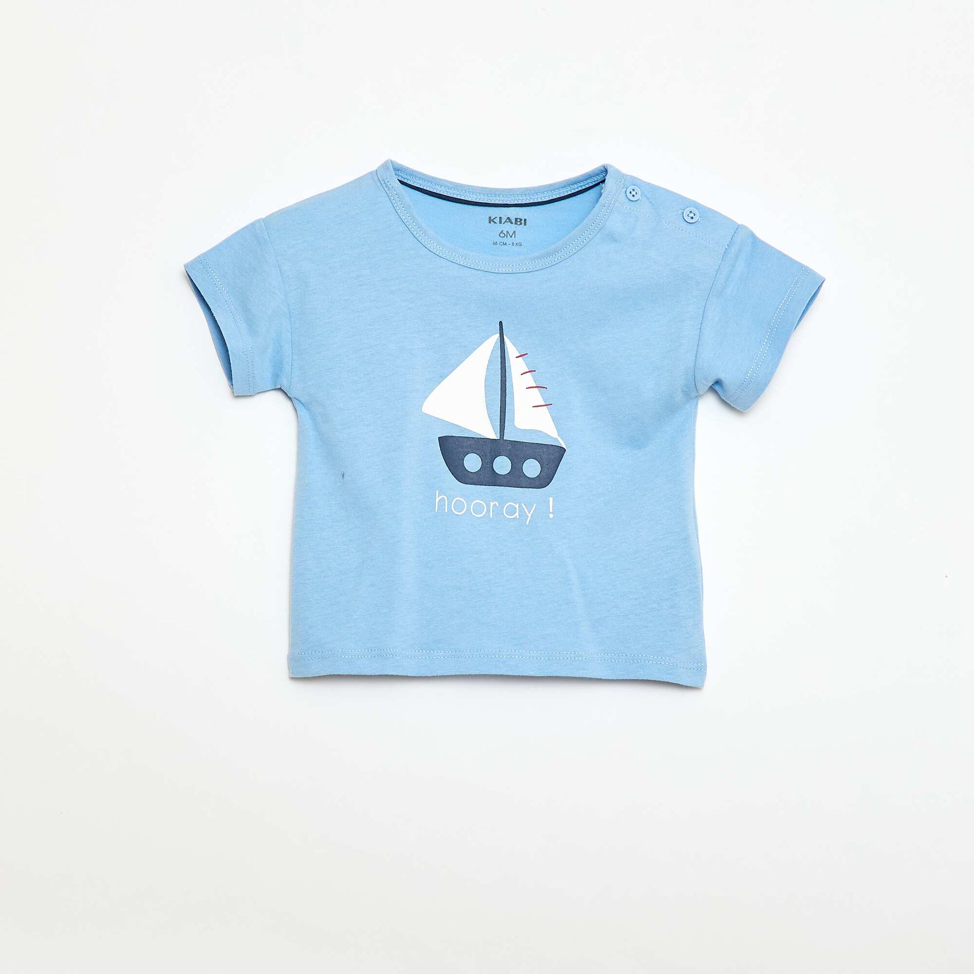 T-shirt and Shorts Set with Pockets - 2 Pieces BLUE