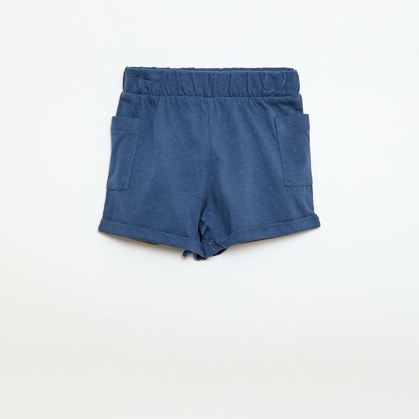 T-shirt and Shorts Set with Pockets - 2 Pieces BLUE