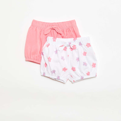 Pack of 2 jersey shorts WHITE