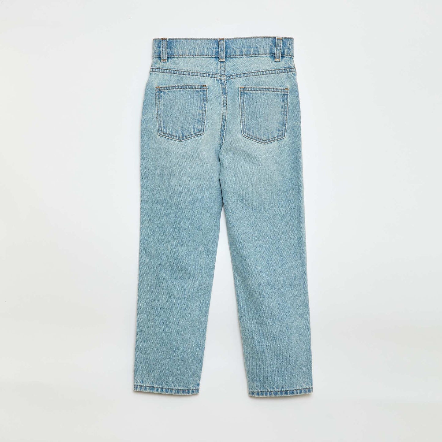 High-Waisted Denim Jeans BLUE