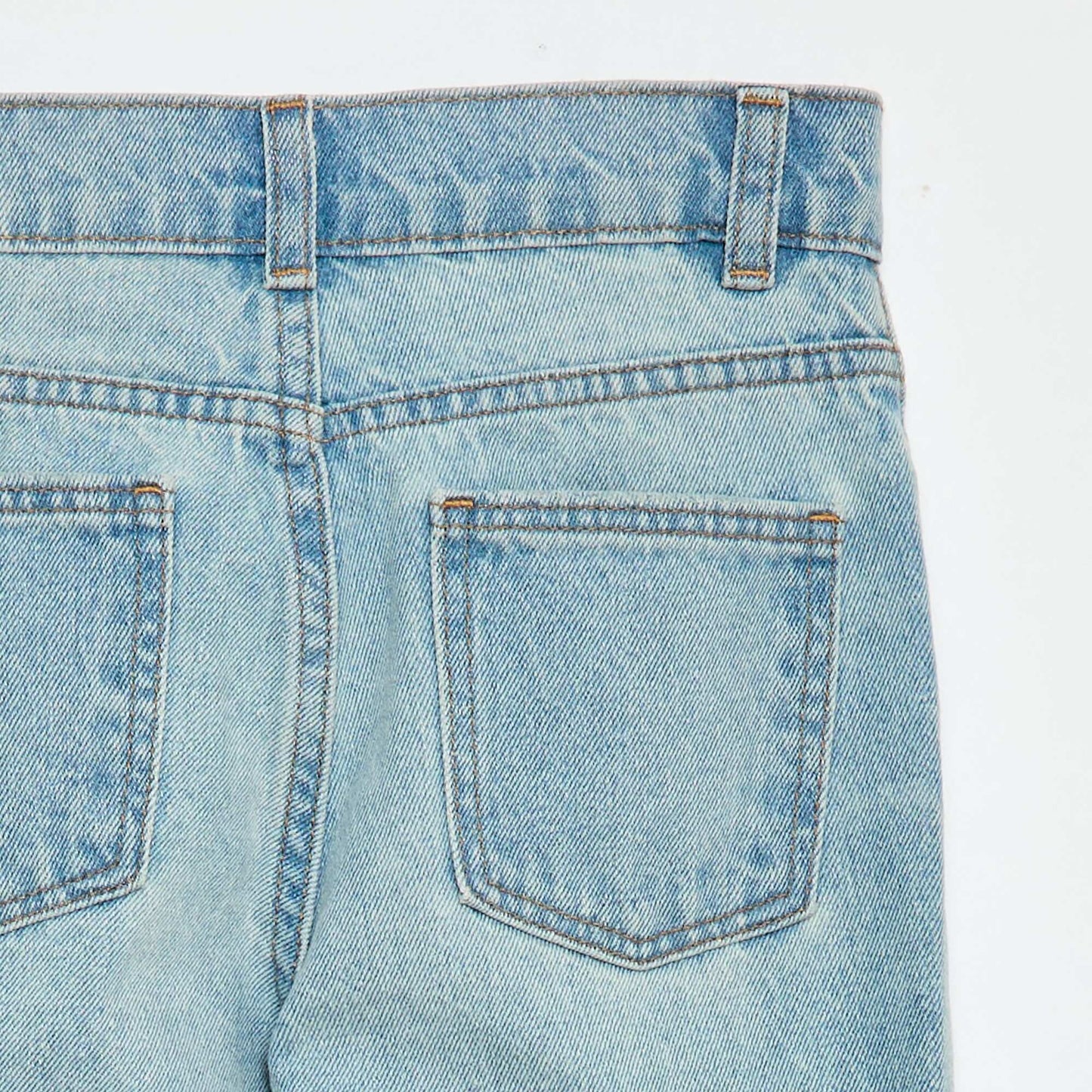 High-Waisted Denim Jeans BLUE