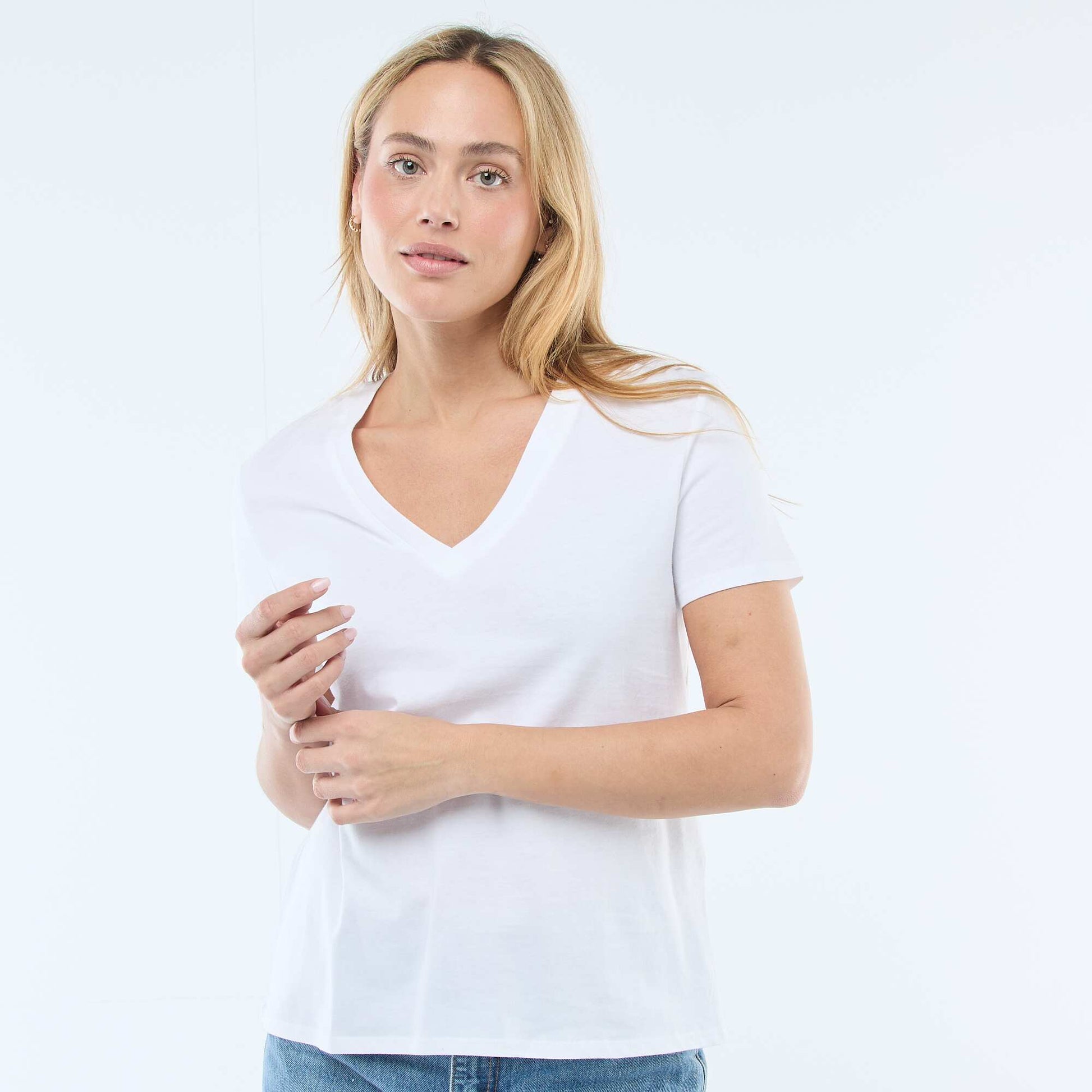 V-Neck T-Shirt WHITE