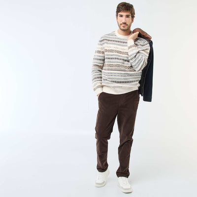 Standard Waist Velvet Chinos BROWN