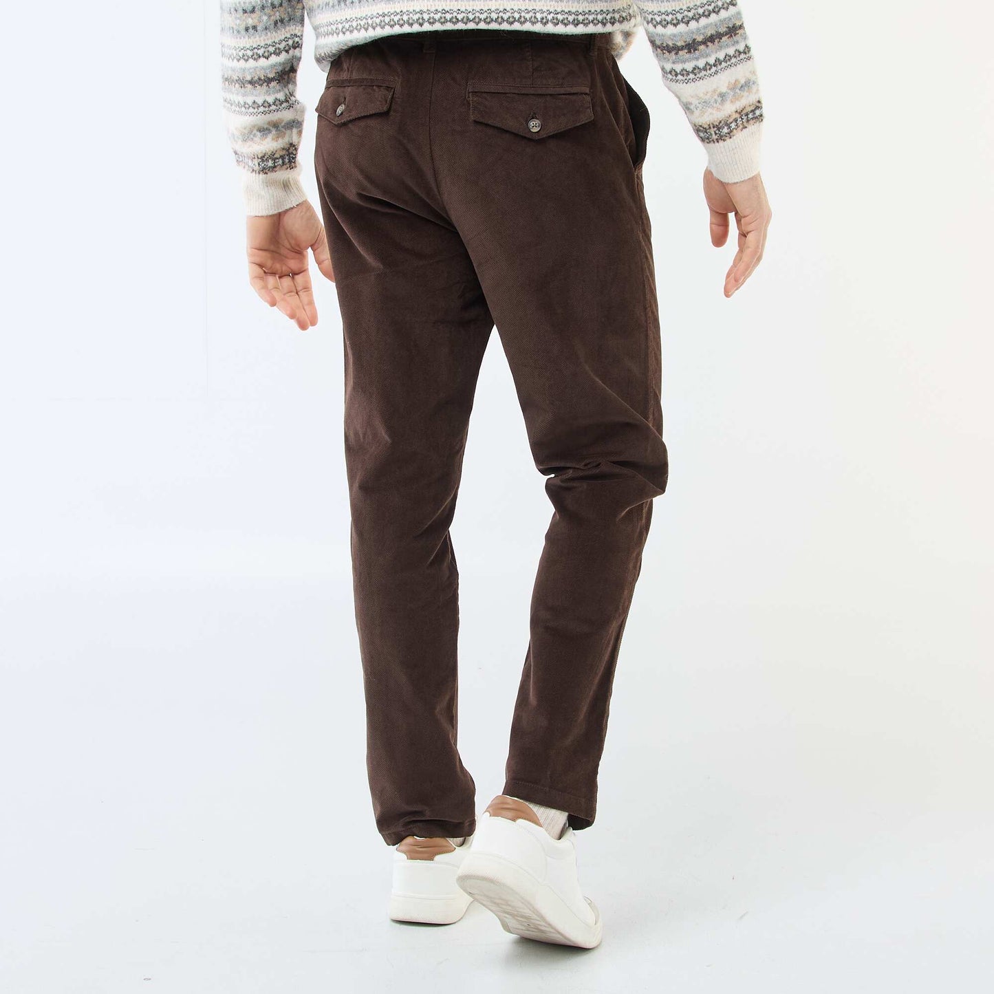 Standard Waist Velvet Chinos BROWN