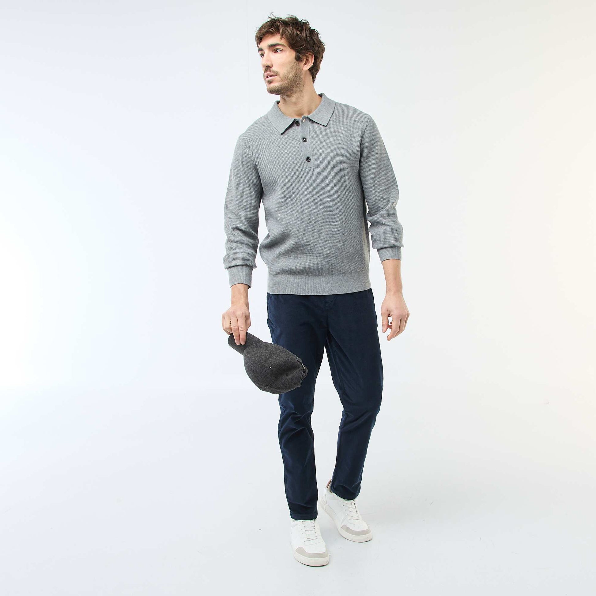 Standard Waist Corduroy Chinos BLUE