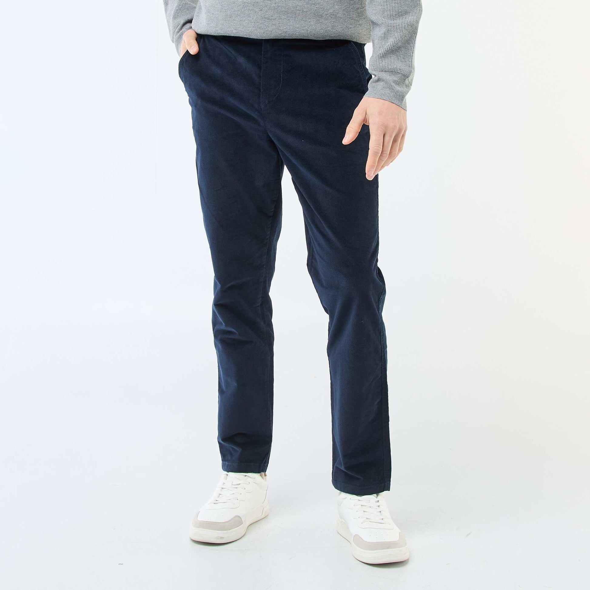 Standard Waist Corduroy Chinos BLUE