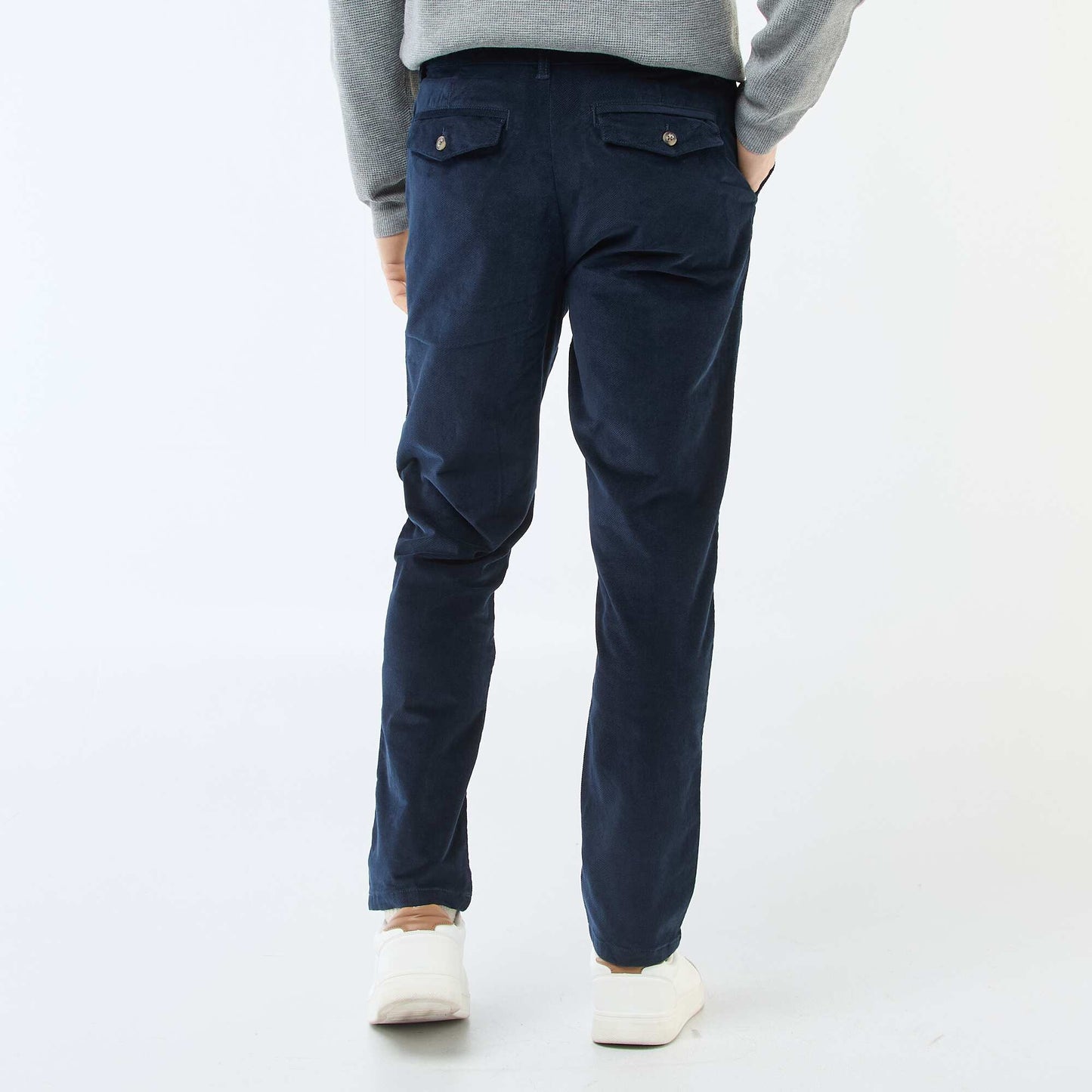 Standard Waist Corduroy Chinos BLUE