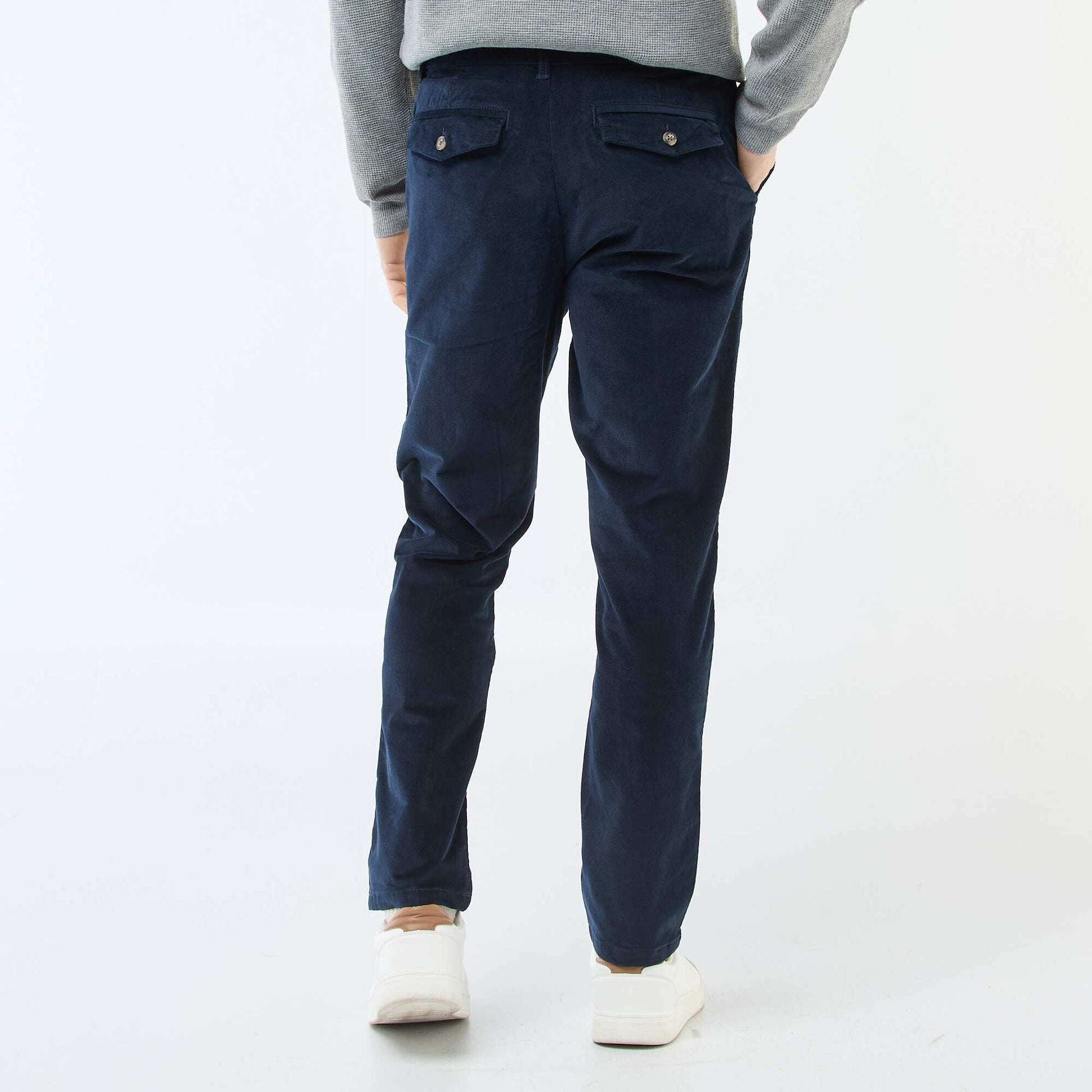 Standard Waist Corduroy Chinos BLUE
