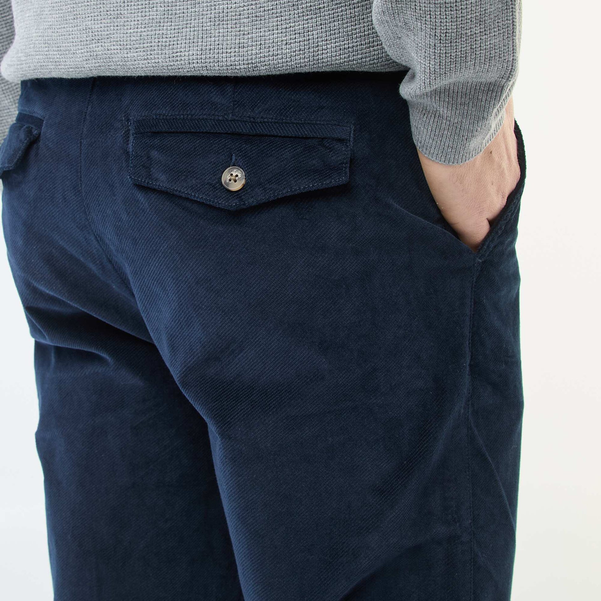 Standard Waist Corduroy Chinos BLUE