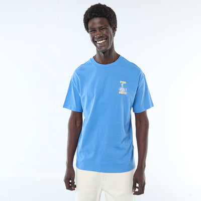Printed Short-Sleeve T-Shirt BLUE